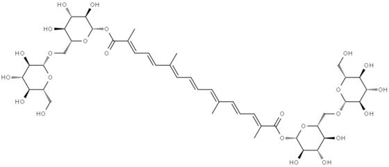 CAS 42553-65-1 Fournisseurs de colorants biologiques de crocine